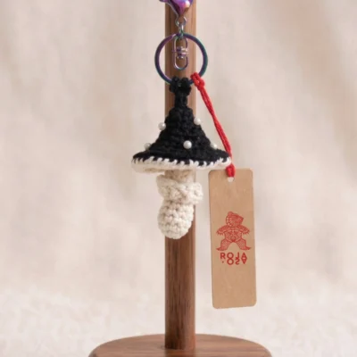 Llavero Hongo - Negro